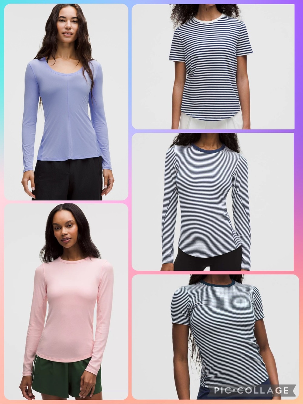 Bundle of 5 Lululemon Tops Like New Size 4 & one XXS